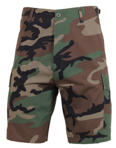 Rothco Rip-Stop BDU Shorts Woodland Camo Size XS Rothco Rip-Stop BDU Shorts Woodland Camo Size XS