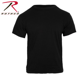 Rothco Solid Color 100% Cotton T-Shirt Black Size 2XL Rothco Solid Color 100% Cotton T-Shirt Black Size 2XL