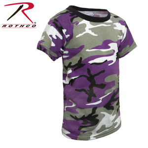 Rothco Kids Camo T-Shirts Ultra Violet Camo Size XS Rothco Kids Camo T-Shirts Ultra Violet Camo Size XS