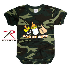 Rothco Choose Your Weapon Infant One-piece Size 12 - 18 Months Rothco Choose Your Weapon Infant One-piece Size 12 - 18 Months