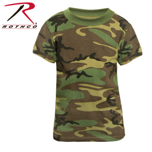 Rothco Kids Camo T-Shirts Woodland Camo Size M Rothco Kids Camo T-Shirts Woodland Camo Size M