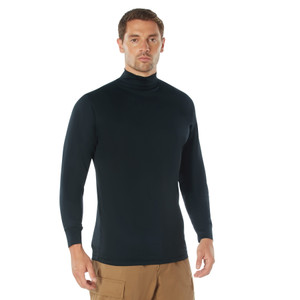 Rothco Moisture Wicking Mock Turtleneck Midnight Navy Blue Size 3XL Rothco Moisture Wicking Mock Turtleneck Midnight Navy Blue Size 3XL