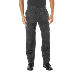 Rothco Midnight Camo Tactical BDU Pants Midnight Black Camo Size XL (39"-43" Waist) Rothco Midnight Camo Tactical BDU Pants Midnight Black Camo Size XL (39"-43" Waist)
