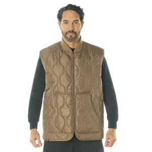 Rothco Quilted Woobie Vest Coyote Brown Size 2XL Rothco Quilted Woobie Vest Coyote Brown Size 2XL