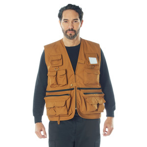 Rothco Uncle Milty Travel Vest Work Brown Size XL Rothco Uncle Milty Travel Vest Work Brown Size XL