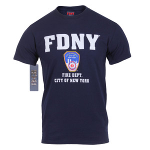 Officially Licensed FDNY T-shirt Navy Blue Size L Officially Licensed FDNY T-shirt Navy Blue Size L