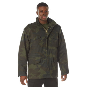Rothco Midnight Camo M-65 Field Jacket Midnight Woodland Camo Size M Rothco Midnight Camo M-65 Field Jacket Midnight Woodland Camo Size M