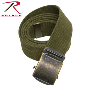 Rothco Vintage Web Belt w/ Roller Buckle Olive Drab