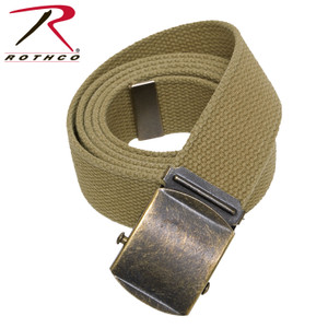 Rothco Vintage Web Belt w/ Roller Buckle Khaki