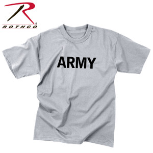 Rothco Kids Army Physical Training T-Shirt Grey Size XL Rothco Kids Army Physical Training T-Shirt Grey Size XL