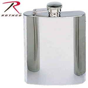 Rothco Stainless Steel Flask Silver Rothco Stainless Steel Flask Silver