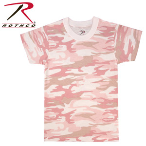 Rothco Kids Camo T-Shirts Baby Pink Camo Size S Rothco Kids Camo T-Shirts Baby Pink Camo Size S