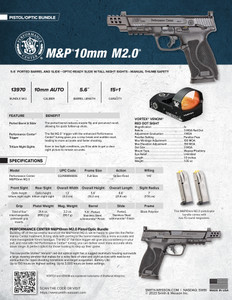 S&W M&P 13970 10MM 5.6 15R VORTEX BNDLE S&W M&P 13970 10MM 5.6 15R VORTEX BNDLE