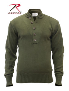 Rothco G.I. Style 5-Button Sweater Olive Drab Size XL Rothco G.I. Style 5-Button Sweater Olive Drab Size XL