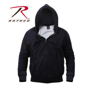 Rothco Thermal Lined Hooded Sweatshirt Navy Blue Size 2XL Rothco Thermal Lined Hooded Sweatshirt Navy Blue Size 2XL