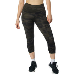 Rothco Womens Essential Leggings with Pockets Midnight Black Camo Size 2XL Rothco Womens Essential Leggings with Pockets Midnight Black Camo Size 2XL