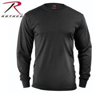 Rothco Long Sleeve Solid T-Shirt Black Size XL Rothco Long Sleeve Solid T-Shirt Black Size XL