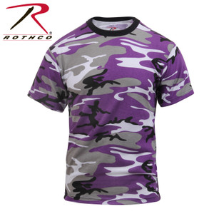 Rothco Color Camo T-Shirts Ultra Violet Camo Size M Rothco Color Camo T-Shirts Ultra Violet Camo Size M