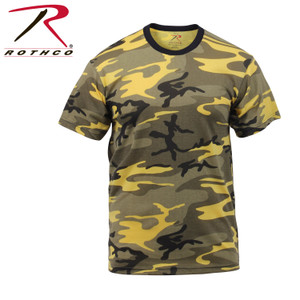 Rothco Color Camo T-Shirts Stinger Yellow Camo Size S