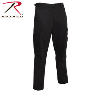 Rothco Rip-Stop BDU Pants Black Size S (27"-31" Waist) Rothco Rip-Stop BDU Pants Black Size S (27"-31" Waist)