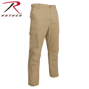 Rothco Rip-Stop BDU Pants Khaki Size XL - Long (39"-43" Waist / 32 1/2" - 35 1/2" Length) Rothco Rip-Stop BDU Pants Khaki Size XL - Long (39"-43" Waist / 32 1/2" - 35 1/2" Length)