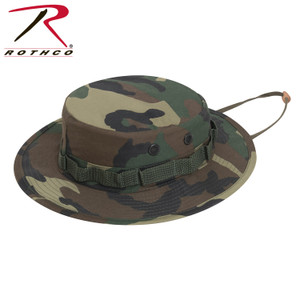 Rothco Camo Boonie Hat Woodland Camo Size 7 Rothco Camo Boonie Hat Woodland Camo Size 7