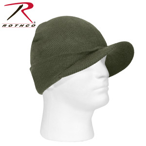 Rothco WWII M1941 Acrylic Knit Watch Cap with Brim Olive Drab Rothco WWII M1941 Acrylic Knit Watch Cap with Brim Olive Drab
