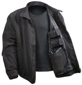 Rothco Concealed Carry 3 Season Jacket Black Size 3XL Rothco Concealed Carry 3 Season Jacket Black Size 3XL