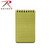Rothco All-Weather Waterproof Notebook Olive Drab Size 3" x 5" Rothco All-Weather Waterproof Notebook Olive Drab Size 3" x 5"