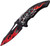 Skull Flame Linerlock A/O Red