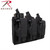 Rothco MOLLE Triple Kangaroo Rifle and Pistol Mag Pouch Black