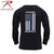 Rothco Thin Blue Line Honor and Respect Long Sleeve T-Shirt Black Size L Rothco Thin Blue Line Honor and Respect Long Sleeve T-Shirt Black Size L