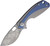 Lille Framelock Damascus Blue
