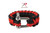 Rothco Thin Red Line Paracord Bracelet With D-Shackle Rothco Thin Red Line Paracord Bracelet With D-Shackle