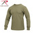 Rothco Long Sleeve Solid T-Shirt AR 670-1 Coyote Brown Size L