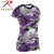 Rothco Womens Long Length Camo T-Shirt Ultra Violet Camo Size M