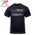 Rothco Thin Blue Line & Thin Red Line T-shirt Black Size M Rothco Thin Blue Line & Thin Red Line T-shirt Black Size M