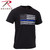 Rothco Kids Thin Blue Line US Flag T-Shirt Black Size M
