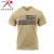 Rothco Thin Blue Line T-Shirt Desert Sand w/ Black Flag Size 2XL