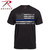 Rothco Thin Blue Line T-Shirt Black Size M Rothco Thin Blue Line T-Shirt Black Size M