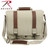 Rothco Vintage Canvas Pathfinder Laptop Bag With Leather Accents Khaki