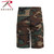 Rothco Long Length Camo BDU Shorts Woodland Camo Size L
