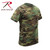 Rothco Kids Woodland Camo Heavyweight T-Shirt Size L