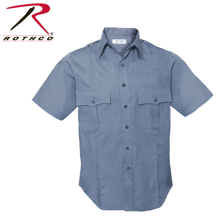 Rothco Short Sleeve Uniform Shirt  Light Blue Size 2XL