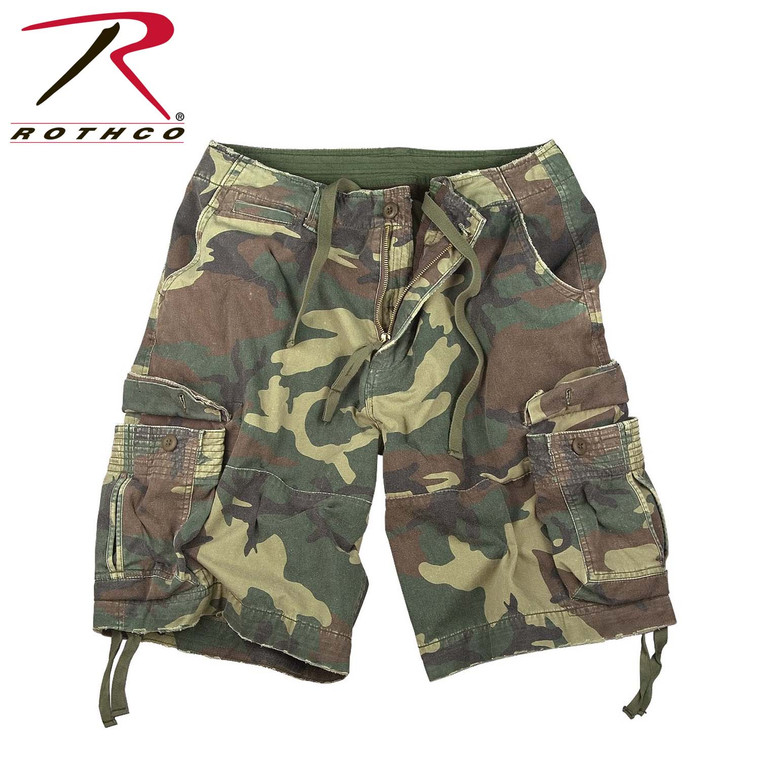 Rothco Vintage Camo Utility Shorts Woodland Camo Size 2XL Rothco Vintage Camo Utility Shorts Woodland Camo Size 2XL