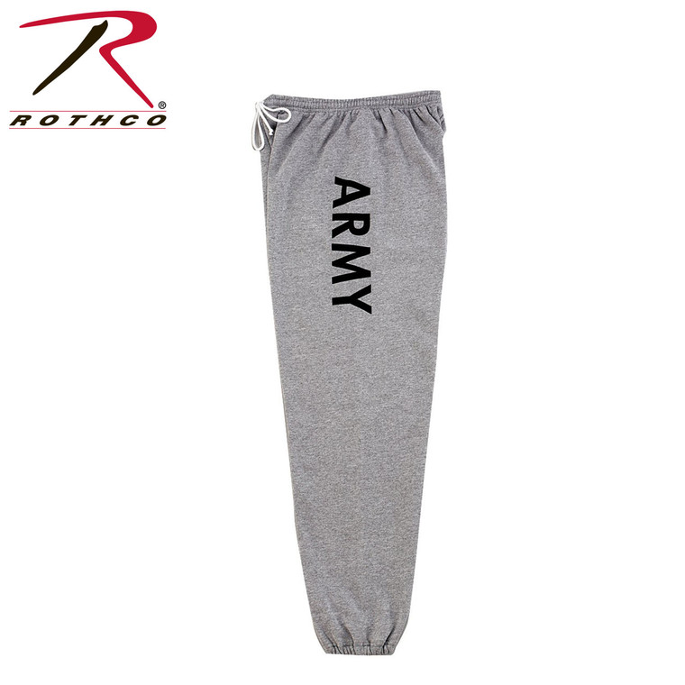 Rothco Army PT Sweatpants - Grey Size M