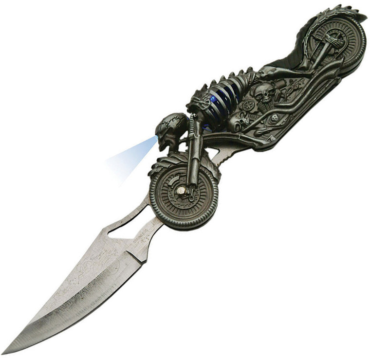 Skull Rider LED Linerlock