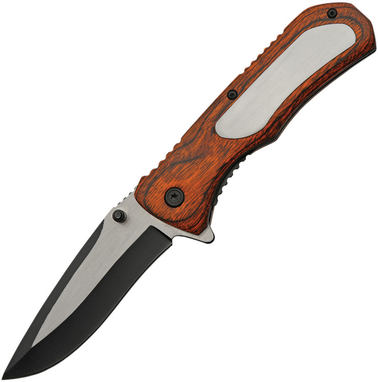 Engraveable Wood Linerlock A/O