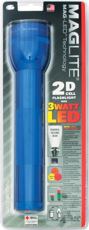 2D Cell Flashlight Blue