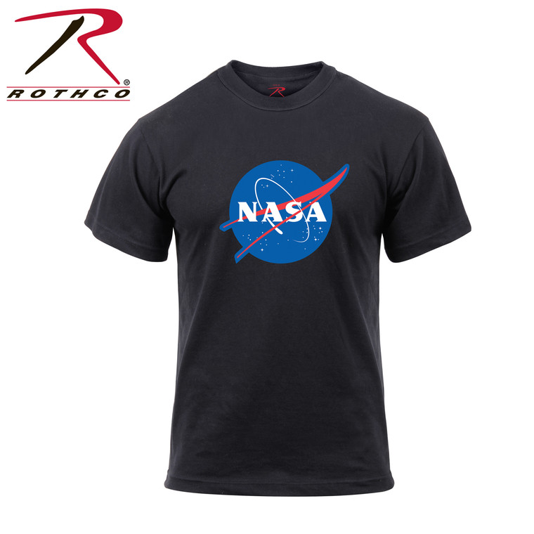 Rothco Authentic NASA Logo Shirt Black Size S